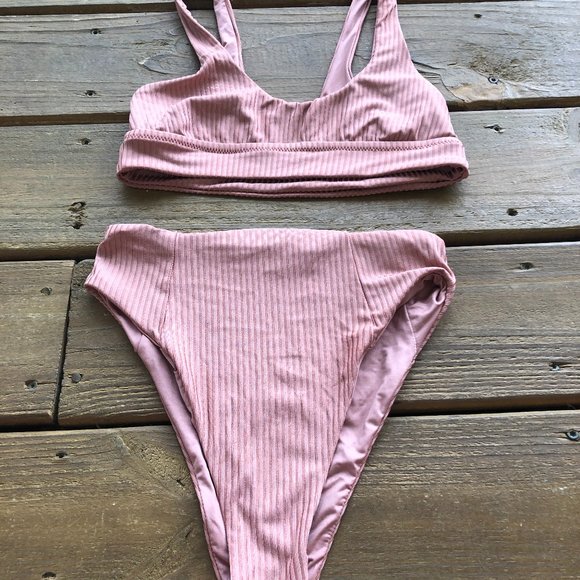 Vitamin A Other - Vitamin A Sienna Tank in Limited Edition Pink Sands Shimmer Rib